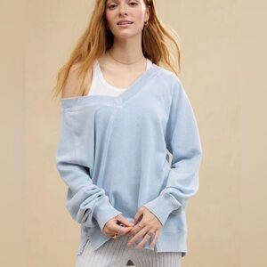 Aerie Down To Earth V neck Sweater
